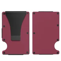 Unisex Solid Color Aluminium Alloy Open Wallets sku image 16