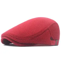 Men's Basic Simple Style Solid Color Curved Eaves Beret Hat sku image 9