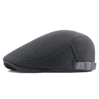 Men's Basic Simple Style Solid Color Curved Eaves Beret Hat main image 2