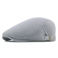 Men's Basic Simple Style Solid Color Curved Eaves Beret Hat sku image 7