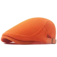 Men's Basic Simple Style Solid Color Curved Eaves Beret Hat sku image 11