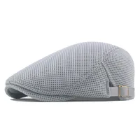 Men's Basic Simple Style Solid Color Curved Eaves Beret Hat main image 3