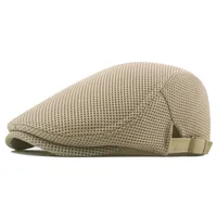 Men's Basic Simple Style Solid Color Curved Eaves Beret Hat main image 4