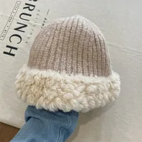 Women's Cute Retro Sweet Solid Color Eaveless Wool Cap sku image 2