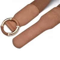Simple Style Classic Style Solid Color Pu Leather Alloy Women's Leather Belts main image 2