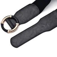 Simple Style Classic Style Solid Color Pu Leather Alloy Women's Leather Belts main image 5