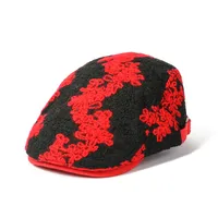 Women's Retro Printing Flat Eaves Beret Hat sku image 2