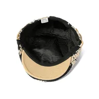 Women's Retro Printing Flat Eaves Beret Hat main image 4