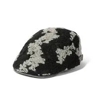Women's Retro Printing Flat Eaves Beret Hat sku image 4