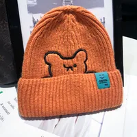 Women's Simple Style Bear Eaveless Wool Cap sku image 10