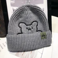 Women's Simple Style Bear Eaveless Wool Cap sku image 16