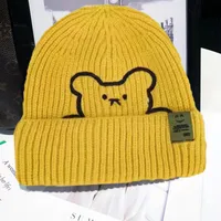 Women's Simple Style Bear Eaveless Wool Cap sku image 12