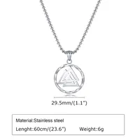 304 Stainless Steel Simple Style Plating Hollow Out Triangle Solid Color main image 5