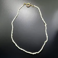 Wholesale Jewelry Fashion Letter Imitation Pearl Freshwater Pearl Copper Necklace sku image 1