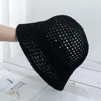 Women's Sweet Pastoral Mesh Wide Eaves Bucket Hat sku image 3
