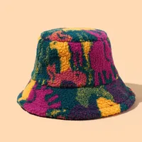 Unisex Basic Retro Color Block Wide Eaves Bucket Hat sku image 1
