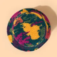 Unisex Basic Retro Color Block Wide Eaves Bucket Hat main image 3