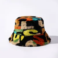 Unisex Hip-hop Retro Streetwear Letter Printing Wide Eaves Bucket Hat sku image 2