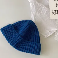 Children Unisex Basic Solid Color Jacquard Wool Cap sku image 2