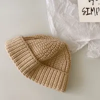 Children Unisex Basic Solid Color Jacquard Wool Cap sku image 6