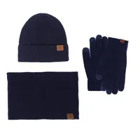 Women's Simple Style Solid Color Polyester Acrylic 3 Pieces Set sku image 3