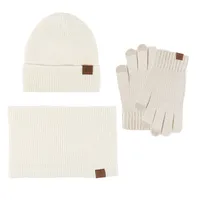 Women's Simple Style Solid Color Polyester Acrylic 3 Pieces Set sku image 5