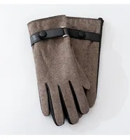 Men's Business Retro Plaid Gloves 1 Set sku image 6