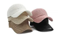 Women's Basic Lingge Curved Eaves Baseball Cap main image 2