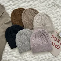 Unisex Classic Style Stripe Knit Scarf Hat 2 Pieces main image 5