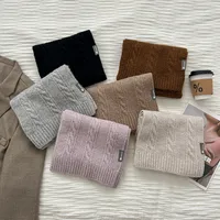Unisex Classic Style Stripe Knit Scarf Hat 2 Pieces main image 4