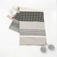 Women's Lady Streetwear Plaid Imitation Cashmere Scarf main image 3