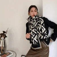 Women's Streetwear Geometric Imitation Cashmere Tassel Scarf main image 1