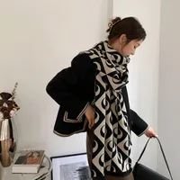 Women's Streetwear Geometric Imitation Cashmere Tassel Scarf main image 3