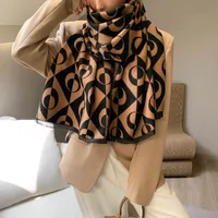 Women's Streetwear Geometric Imitation Cashmere Tassel Scarf main image 2