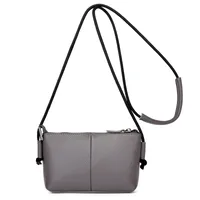 Women's Leather Solid Color Streetwear Square Zipper Square Bag sku image 3