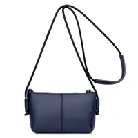 Women's Leather Solid Color Streetwear Square Zipper Square Bag sku image 7