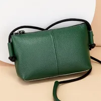 Women's Leather Solid Color Streetwear Square Zipper Square Bag main image 5