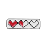 IG Style Heart Shape Rectangle Alloy Stoving Varnish Unisex Brooches main image 6