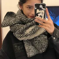 Women's Retro Modern Style Streetwear Color Block Polyester Scarf main image 5