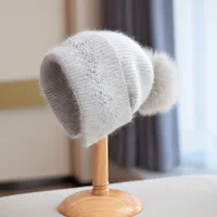 Women's Basic Solid Color Eaveless Wool Cap main image 3