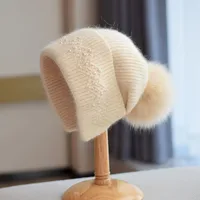 Women's Basic Solid Color Eaveless Wool Cap main image 4