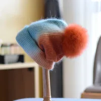 Women's Basic Retro Tie Dye Eaveless Wool Cap sku image 6