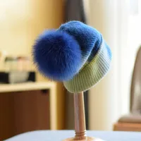 Women's Basic Retro Tie Dye Eaveless Wool Cap main image 5