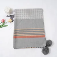Women's Lady Streetwear Plaid Imitation Cashmere Scarf sku image 4