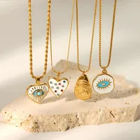 304 Stainless Steel Retro Polishing Plating Inlay Irregular Square Heart Shape Turquoise main image 3