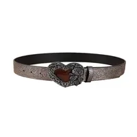 Retro Heart Shape Pu Leather Alloy Women's Leather Belts main image 4