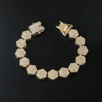 Hip-hop Geometric Alloy Inlay Zircon Men's Bracelets Necklace main image 3