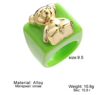 Cartoon Style Animal Resin No Inlaid Women's main image 1