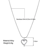 Simple Style Heart Shape Alloy Plating Women's Pendant Necklace main image 4