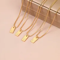 Ig Style Simple Style Letter Alloy Plating Women's Pendant Necklace main image 4